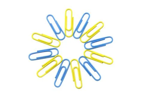 Paper clips Stock Photos