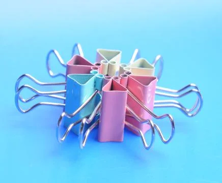 Paper clips Stock Photos