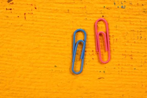 Paper clips Stock Photos