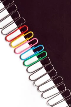 Paper clips Stock Photos