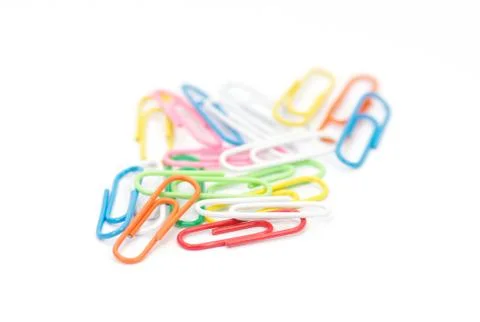 Paper clips Stock Photos