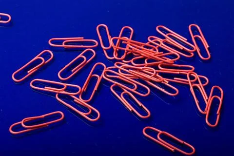 Paper clips Stock Photos