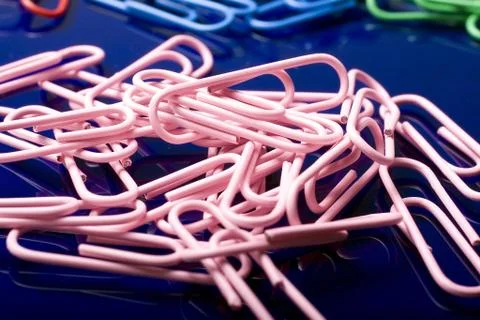 Paper clips Stock Photos