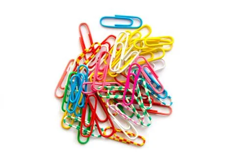 Paper clips Stock Photos