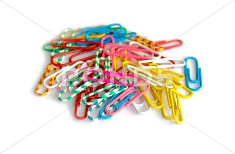 Paper clips Stock Photos