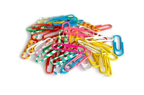 Paper clips Stock Photos