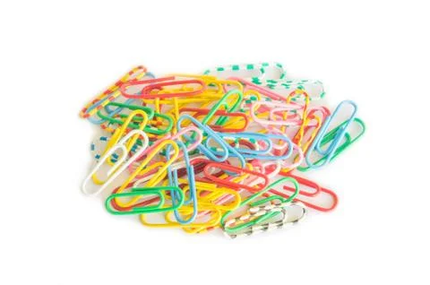 Paper clips Stock Photos