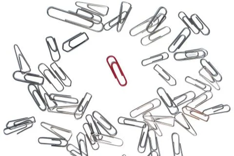 Paper clips Stock Photos