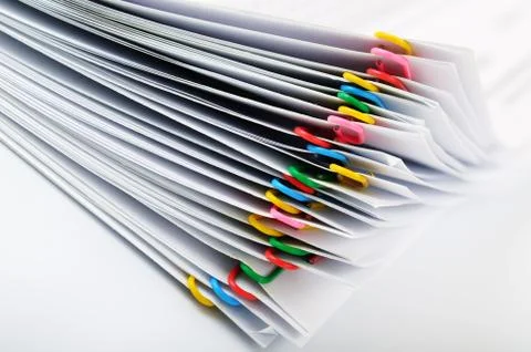 Paper clips Stock Photos