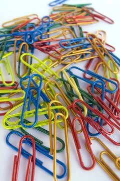 Paper clips Stock Photos
