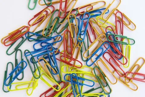 Paper clips Stock Photos