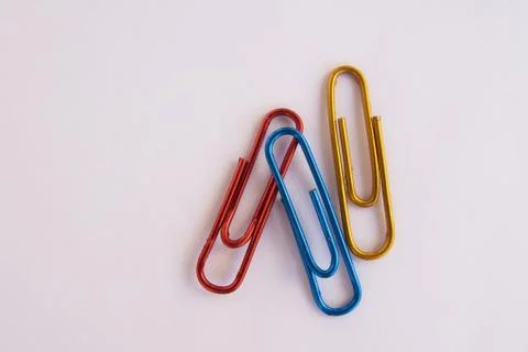 Paper clips Stock Photos