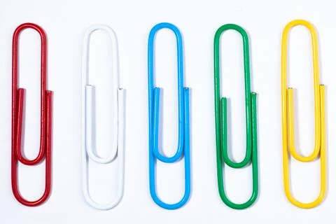 Paper clips Foto stock