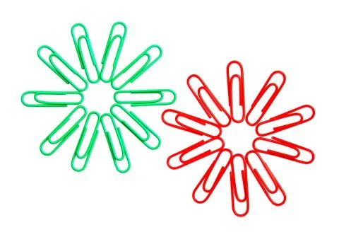 Paper clips Stock Photos