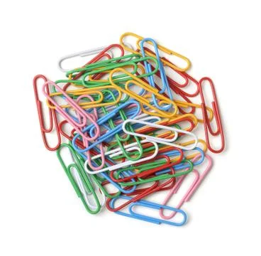 Paper clips Stock Photos