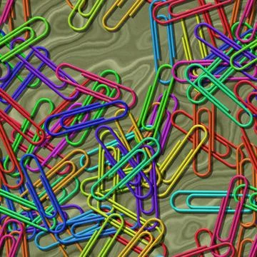 Paper clips seamless generated texture background Stock Illustration