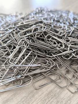 Paper Clips: Workplace Clutter and Order Stock Photos
