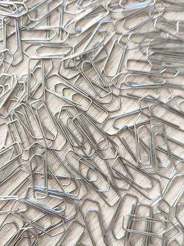 Paper Clips: Workplace Clutter and Order Stock Photos