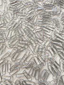 Paper Clips: Workplace Clutter and Order Stock Photos