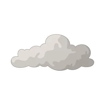 Paper cloud illustration Stock Illustration
