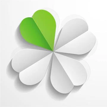 Paper Clover Stock Illustration