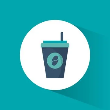 Paper coffee cup beverage Illustrazione stock