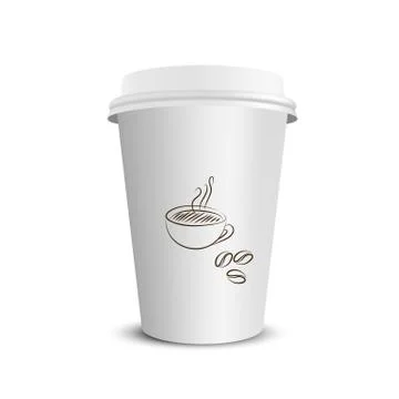 Paper coffee cup Stock Illustration