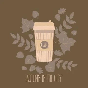 Paper coffee cup. Mug vector illustration Stock Illustration