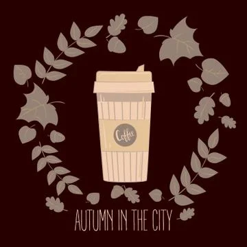 Paper coffee cup. Mug vector illustration Stock Illustration