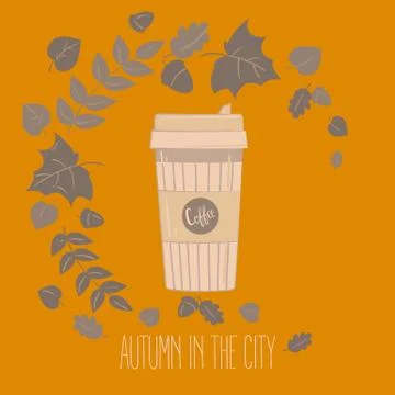 Paper coffee cup. Mug vector illustration Stock Illustration