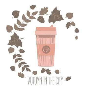 Paper coffee cup. Mug vector illustration Stock Illustration