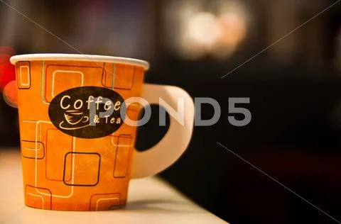 Paper coffee cup Stock Photos
