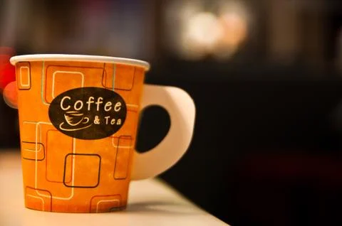 Paper coffee cup Stock Photos