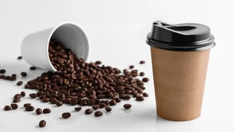 Paper coffee cup Stock Photos