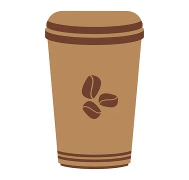 Paper coffee cups Illustrazione stock