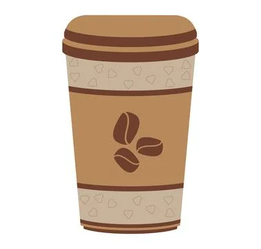 Paper coffee cups Stock Illustration