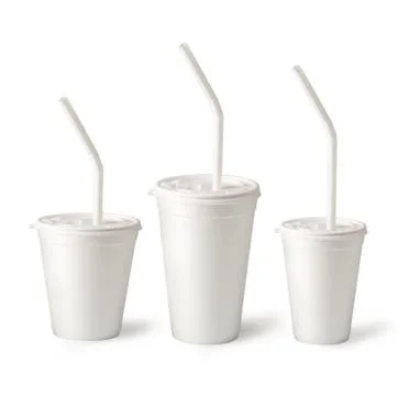 Paper coffee cups Stock Photos