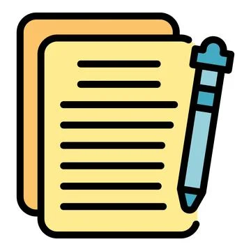 Paper collateral icon vector flat Illustrazione stock