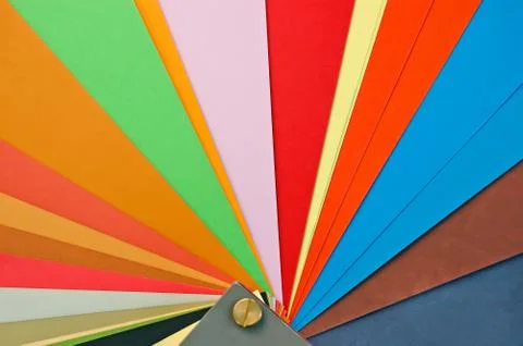 Paper color sampler Stock Photos