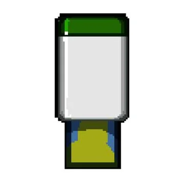 Paper compact photo printer pixel art vector illustration Stock Illustration