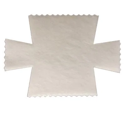Paper confectionery napkin with solid white paper texture Stock Photos