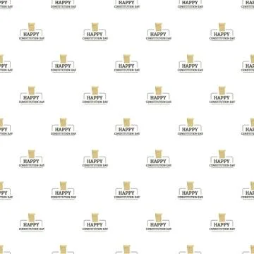 Paper constitution day pattern seamless 스톡 일러스트