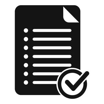 Paper control icon simple vector. Screen work Stock Illustration