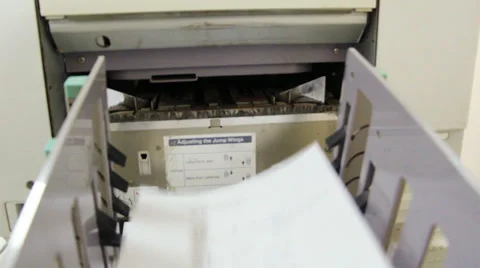 Paper copy machine Stock Footage 36074821