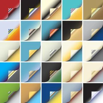 Paper corner Stock Illustration