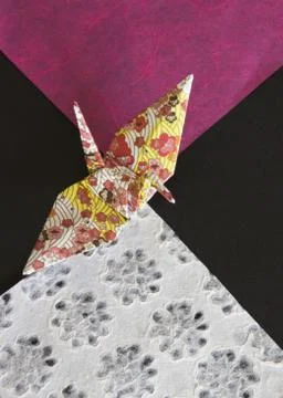 Paper crane Stock Photos
