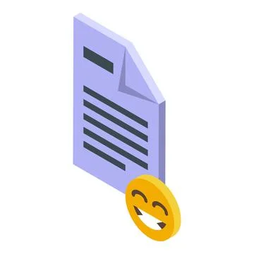 Paper creative idea icon isometric vector. Thinking solution Stock Illustration