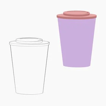 Paper cup 3 Иллюстрация