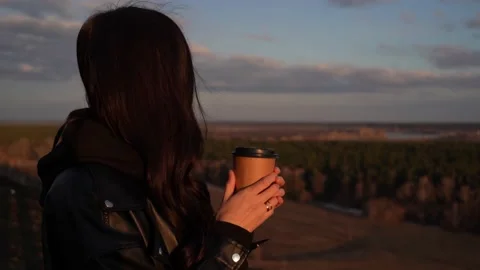 Paper cup of coffee Stock Footage 179838325