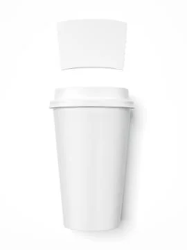 Paper cup of coffee 스톡 일러스트
